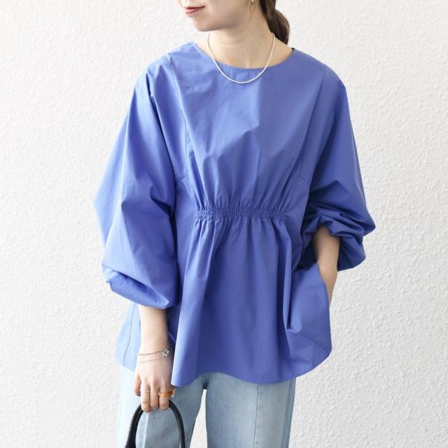 シップス エニィ（SHIPS any）/《一部追加予約》SHIPS any:〈洗濯機可能〉REPREVE ギャザー パフシャツ ブラウス