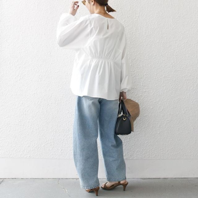 シップス エニィ（SHIPS any）/《一部追加予約》SHIPS any:〈洗濯機可能〉REPREVE ギャザー パフシャツ ブラウス