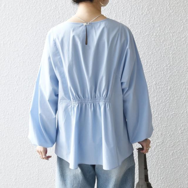 シップス エニィ（SHIPS any）/《一部追加予約》SHIPS any:〈洗濯機可能〉REPREVE ギャザー パフシャツ ブラウス
