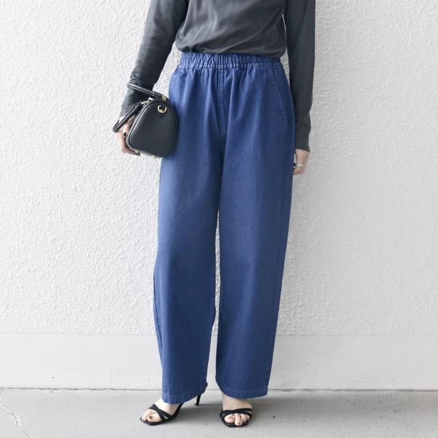 シップス エニィ（SHIPS any）/SHIPS any: フリーサイズ  カラー/ネップ  デニム イージーパンツ (ユニセックス)◇