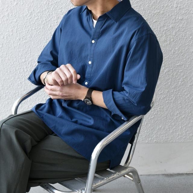 シップス エニィ（SHIPS any）/SHIPS any:〈洗濯機可能〉コットン/リネン 7分袖 スキッパー プルオーバー シャツ 25_3