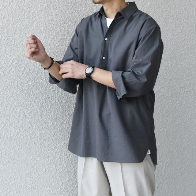 シップス エニィ（SHIPS any）/SHIPS any:〈洗濯機可能〉コットン/リネン 7分袖 スキッパー プルオーバー シャツ 25_13