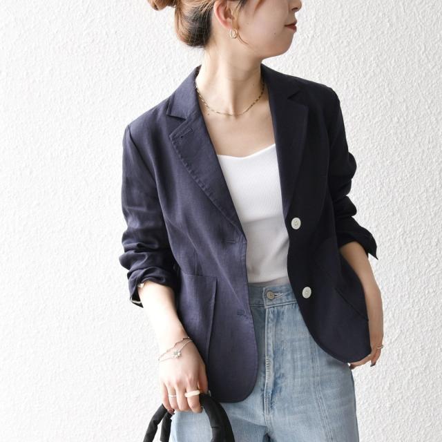 シップス エニィ（SHIPS any）/SHIPS any:〈洗濯機可能〉ヨーロピアンフラックス リネン コンパクト テーラード ジャケット