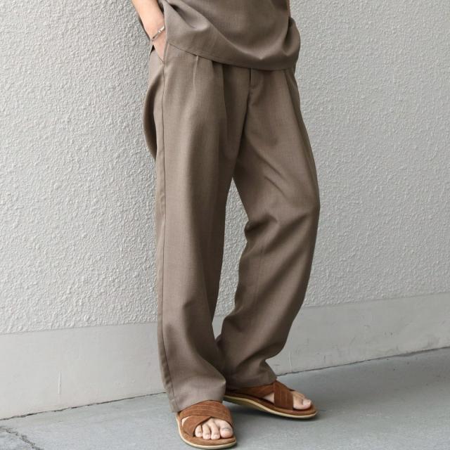シップス エニィ（SHIPS any）/SHIPS any:〈洗濯機可能〉リネンライク セミワイド パンツ(セットアップ対応) 25SS◇_2