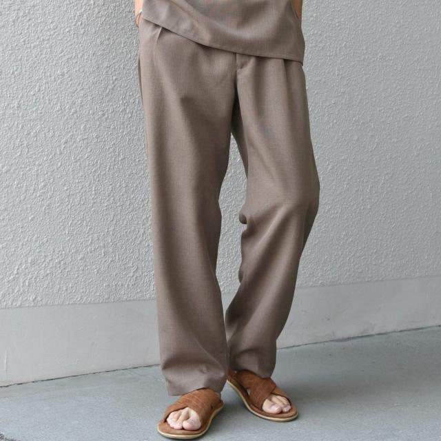 シップス エニィ（SHIPS any）/SHIPS any:〈洗濯機可能〉リネンライク セミワイド パンツ(セットアップ対応) 25SS◇_13