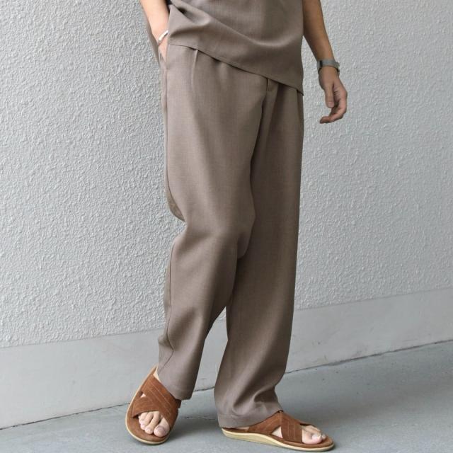 シップス エニィ（SHIPS any）/SHIPS any:〈洗濯機可能〉リネンライク セミワイド パンツ(セットアップ対応) 25SS◇_15
