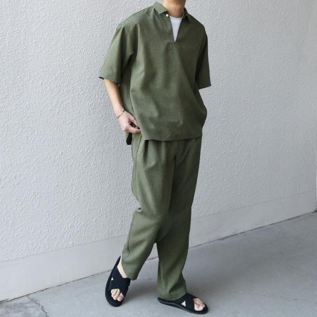 シップス エニィ（SHIPS any）/SHIPS any:〈洗濯機可能〉リネンライク セミワイド パンツ(セットアップ対応) 25SS◇_17