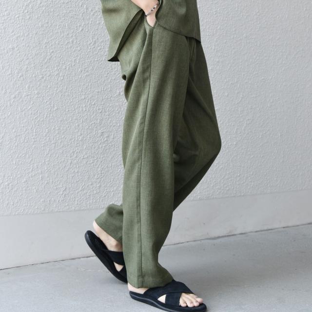 シップス エニィ（SHIPS any）/SHIPS any:〈洗濯機可能〉リネンライク セミワイド パンツ(セットアップ対応) 25SS◇_19