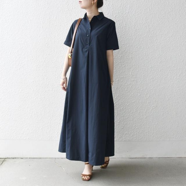 シップス エニィ（SHIPS any）/SHIPS any:〈洗濯機可能〉タイプライター スキッパー フレア シャツ ワンピース