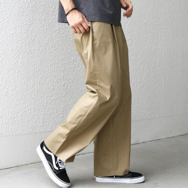 シップス エニィ（SHIPS any）/SHIPS any:〈洗濯機可能〉MERROW ワイド 1タック イージー チノパンツ◇