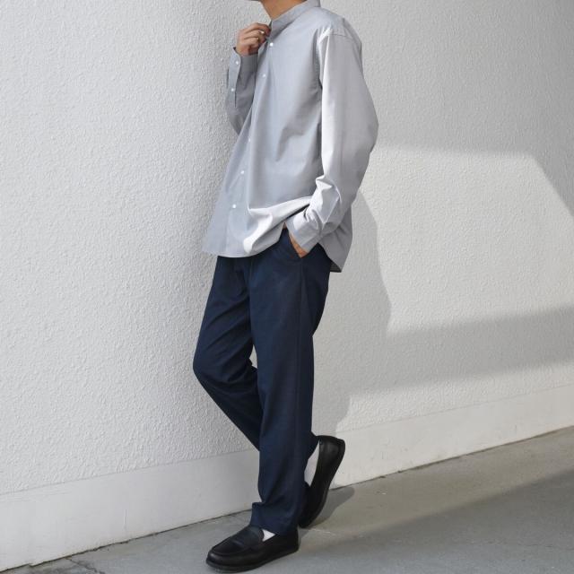 シップス エニィ（SHIPS any）/SHIPS any: LIM BLESS ソリッド / ストライプ バンドカラー シャツ 25AW◇_6