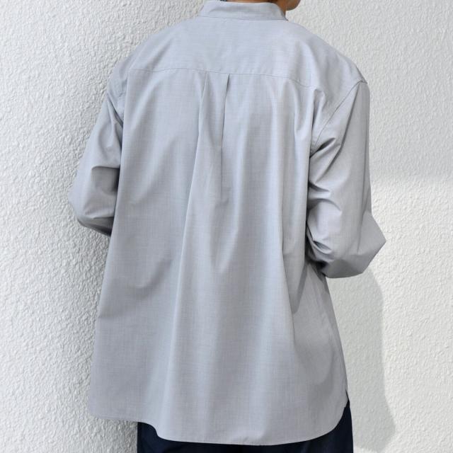 シップス エニィ（SHIPS any）/SHIPS any: LIM BLESS ソリッド / ストライプ バンドカラー シャツ 25AW◇_9