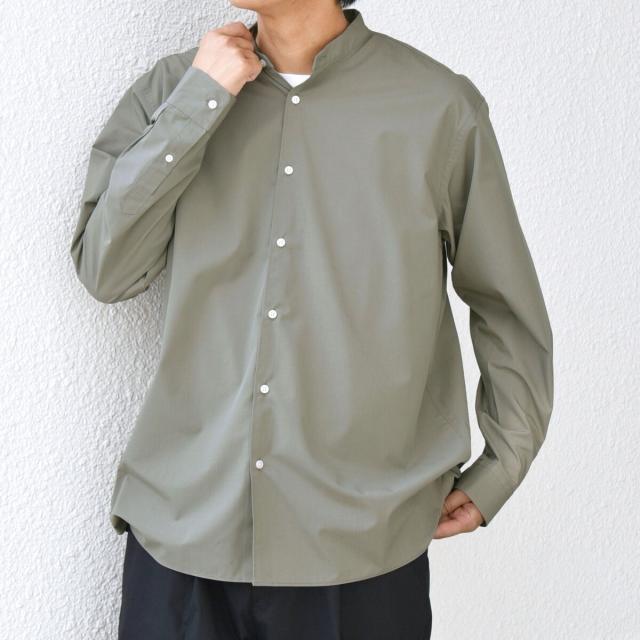 シップス エニィ（SHIPS any）/SHIPS any: LIM BLESS ソリッド / ストライプ バンドカラー シャツ 25AW◇_17