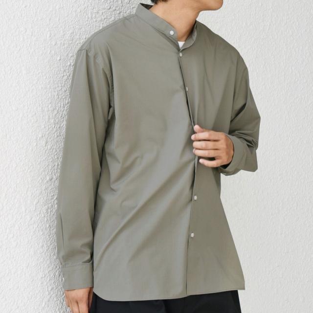 シップス エニィ（SHIPS any）/SHIPS any: LIM BLESS ソリッド / ストライプ バンドカラー シャツ 25AW◇_19