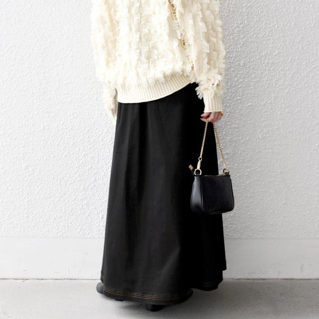 シップス エニィ（SHIPS any）/《一部予約》SHIPS any:〈洗濯機可能〉チノ ステッチ フレア ロング スカート