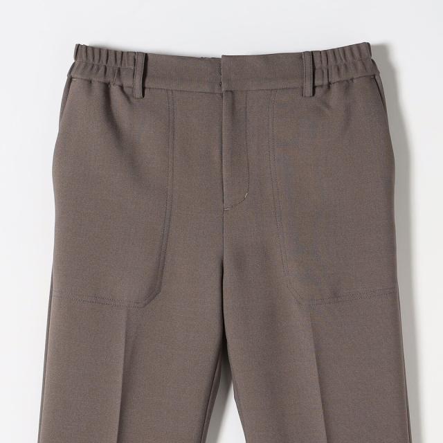 シップス エニィ（SHIPS any）/《一部予約》SHIPS any:〈洗濯機可能〉ダブルクロス セミフレア パンツ［NAVY BLUE］