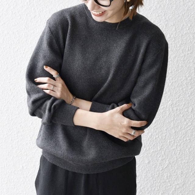 シップス エニィ（SHIPS any）/SHIPS any:〈手洗い可能〉コットン カシミヤ スウェットライク ニット 25AW◇