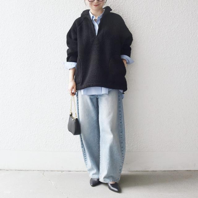 シップス エニィ（SHIPS any）/《一部追加予約》SHIPS any:〈洗濯機可能〉ボア フリース ハーフジップ プルオーバー