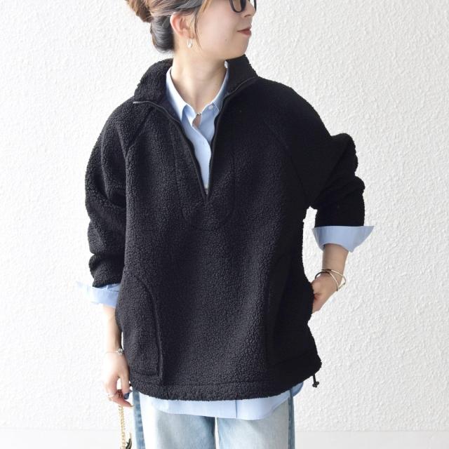 シップス エニィ（SHIPS any）/《一部追加予約》SHIPS any:〈洗濯機可能〉ボア フリース ハーフジップ プルオーバー