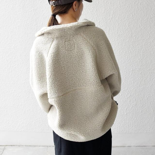 シップス エニィ（SHIPS any）/《一部追加予約》SHIPS any:〈洗濯機可能〉ボア フリース ハーフジップ プルオーバー