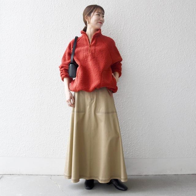 シップス エニィ（SHIPS any）/《一部追加予約》SHIPS any:〈洗濯機可能〉ボア フリース ハーフジップ プルオーバー