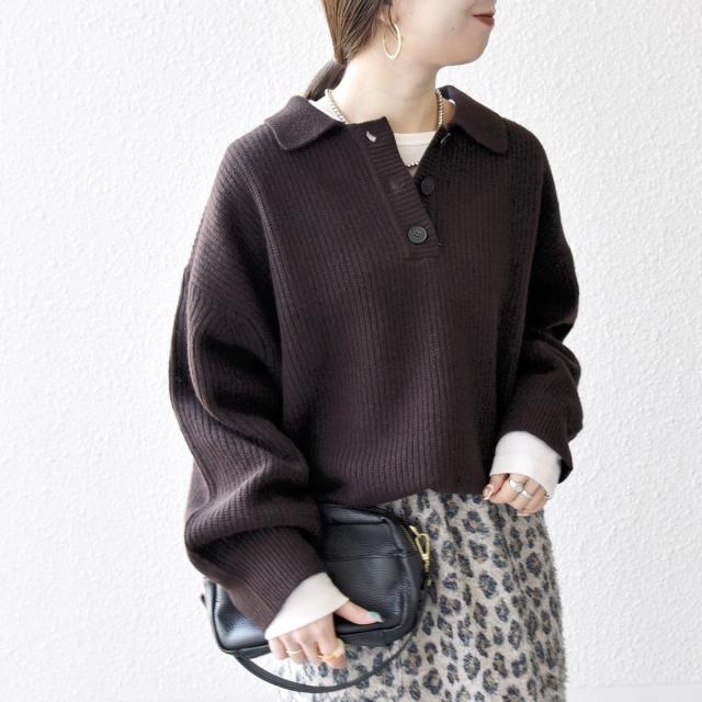 シップス エニィ（SHIPS any）/《一部追加予約》SHIPS any:〈手洗い可能〉AQUA カシミヤ ミックス ポロ ニット