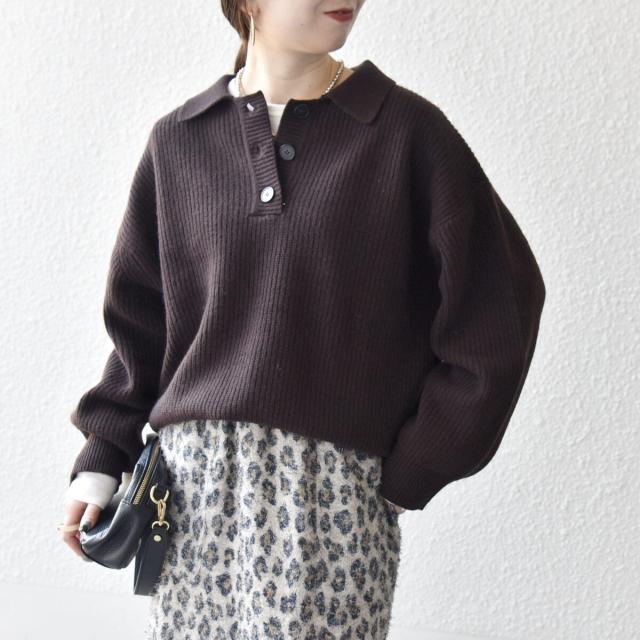 シップス エニィ（SHIPS any）/《一部追加予約》SHIPS any:〈手洗い可能〉AQUA カシミヤ ミックス ポロ ニット