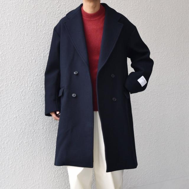 シップス エニィ（SHIPS any）/SHIPS any: PURE WOOL MELTON ダブル チェスターコート 25AW◇_3