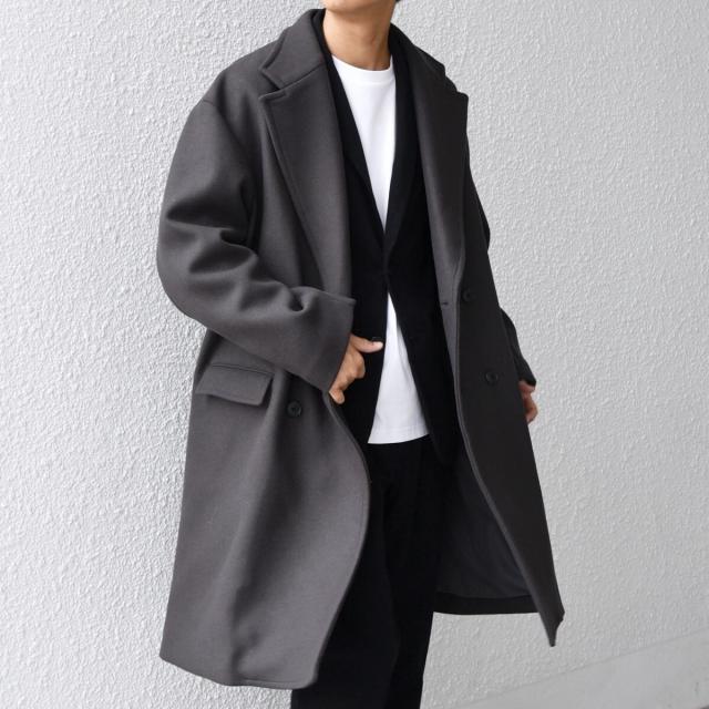 シップス エニィ（SHIPS any）/SHIPS any: PURE WOOL MELTON ダブル チェスターコート 25AW◇_13