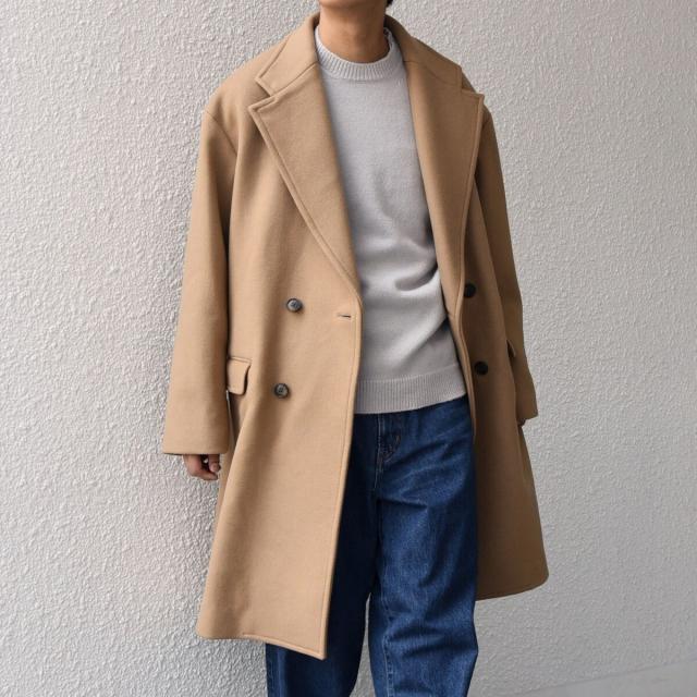 シップス エニィ（SHIPS any）/SHIPS any: PURE WOOL MELTON ダブル チェスターコート 25AW◇_16