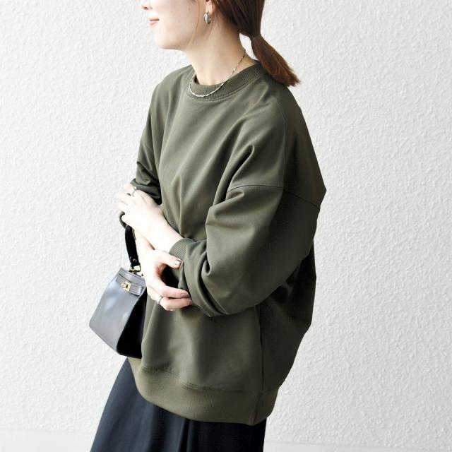 シップス エニィ（SHIPS any）/《一部追加予約》SHIPS any:〈洗濯機可能〉裏起毛 クルーネック コクーン プルオーバー