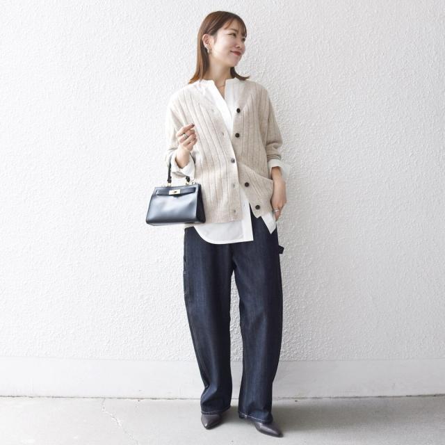 シップス エニィ（SHIPS any）/《予約》SHIPS any:〈手洗い可能〉ヤク ワイドリブ Vネック ニット カーディガン