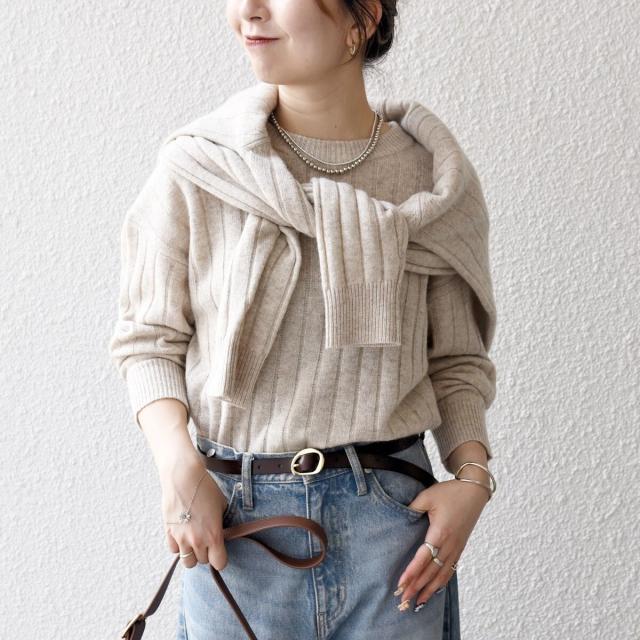 シップス エニィ（SHIPS any）/《予約》SHIPS any:〈手洗い可能〉ヤク ワイドリブ Vネック ニット カーディガン