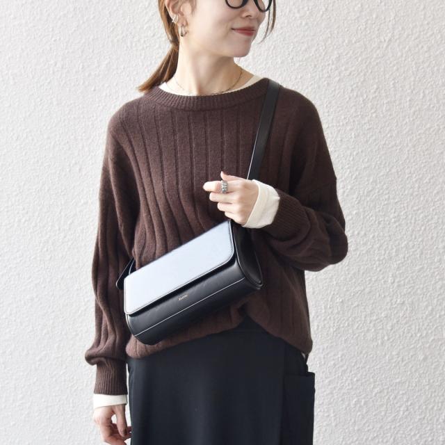 シップス エニィ（SHIPS any）/《予約》SHIPS any:〈手洗い可能〉ヤク ワイドリブ ラウンドヘム ニット プルオーバー