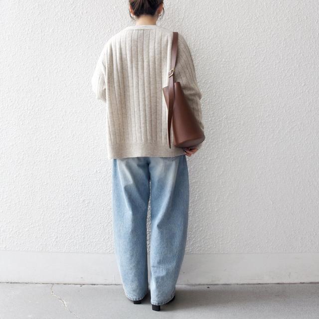 シップス エニィ（SHIPS any）/《予約》SHIPS any:〈手洗い可能〉ヤク ワイドリブ ラウンドヘム ニット プルオーバー