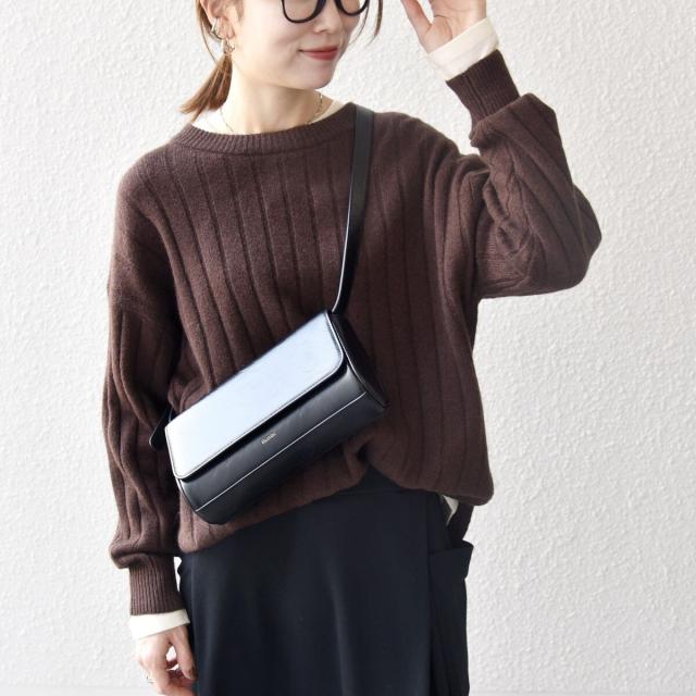 シップス エニィ（SHIPS any）/《予約》SHIPS any:〈手洗い可能〉ヤク ワイドリブ ラウンドヘム ニット プルオーバー