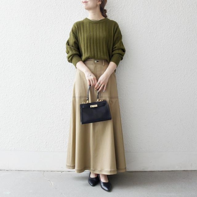 シップス エニィ（SHIPS any）/《予約》SHIPS any:〈手洗い可能〉ヤク ワイドリブ ラウンドヘム ニット プルオーバー