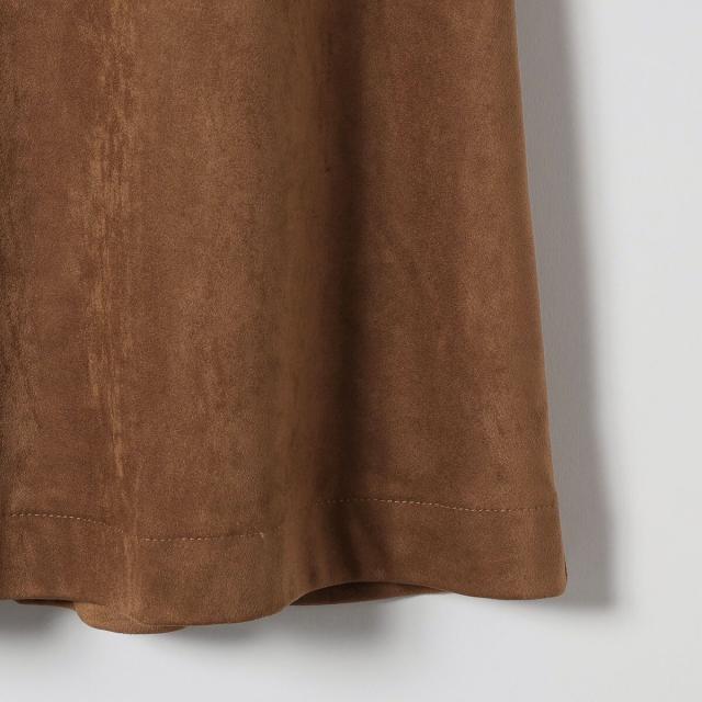 シップス エニィ（SHIPS any）/《一部追加予約》SHIPS any: ポリエステル スエード フロント ボタン Aライン スカート