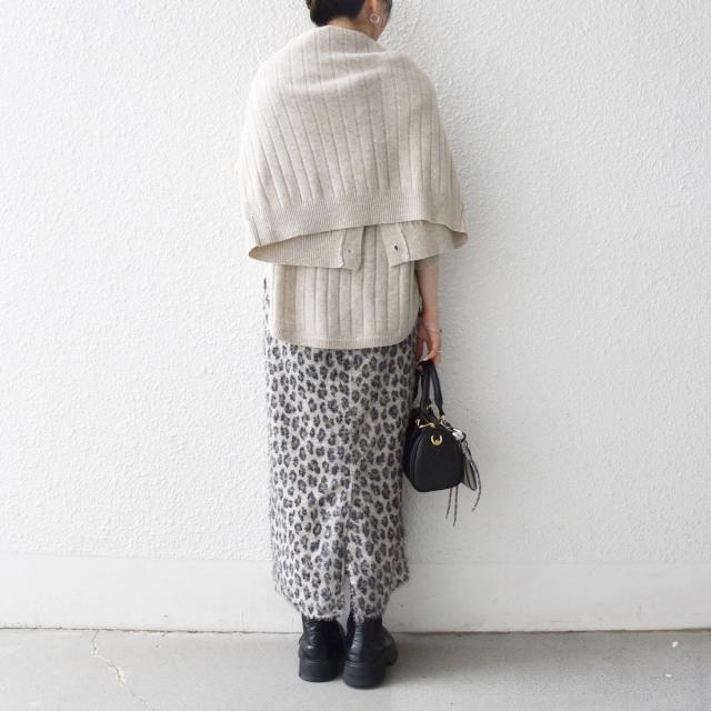 シップス エニィ（SHIPS any）/《一部追加予約》SHIPS any:〈手洗い可能〉レオパード ジャカード Iライン イージー スカー