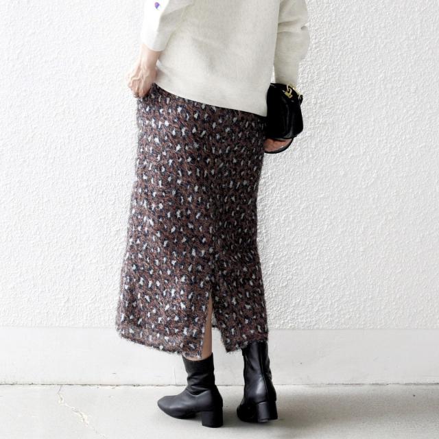 シップス エニィ（SHIPS any）/《一部追加予約》SHIPS any:〈手洗い可能〉レオパード ジャカード Iライン イージー スカー