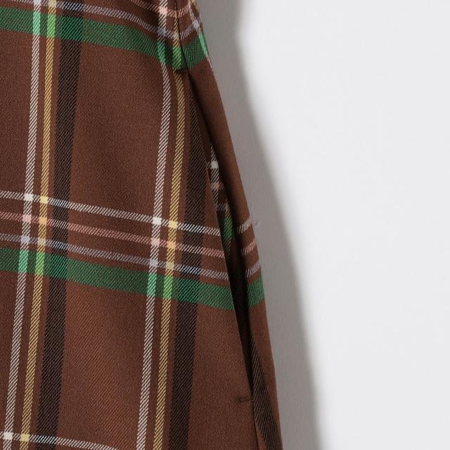 シップス エニィ（SHIPS any）/《一部追加予約》SHIPS any:〈洗濯機可能〉チェック Aライン フレア シャツ ワンピース