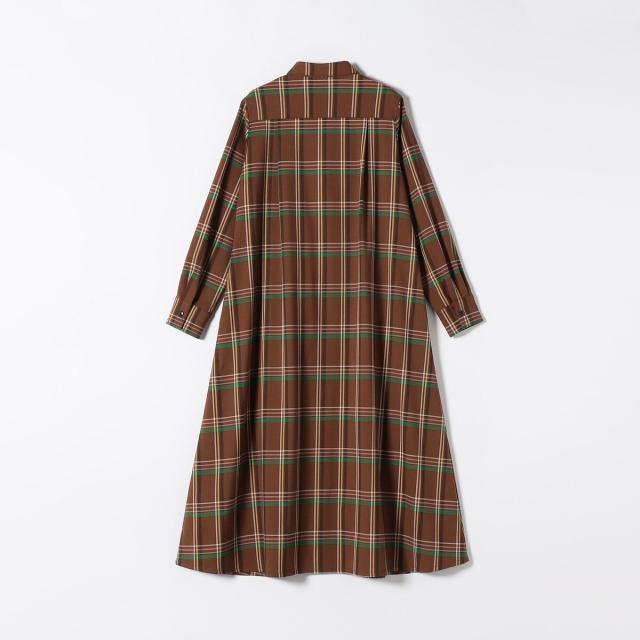 シップス エニィ（SHIPS any）/《一部追加予約》SHIPS any:〈洗濯機可能〉チェック Aライン フレア シャツ ワンピース