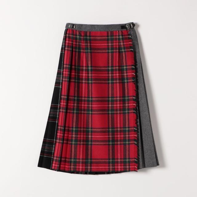 シップス エニィ（SHIPS any）/ONEIL OF DUBLIN: コンビ キルト チェック スカート 25AW