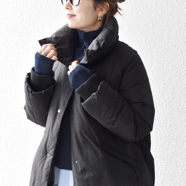 シップス エニィ（SHIPS any）/SHIPS any: ナイロン スタンドカラー ダウン コクーン コート