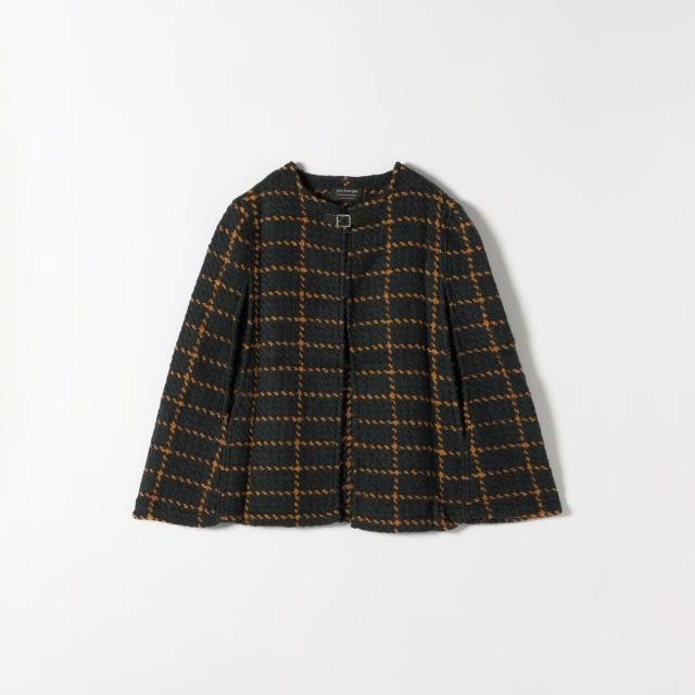 シップス エニィ（SHIPS any）/john Branigan: チェック ポンチョ