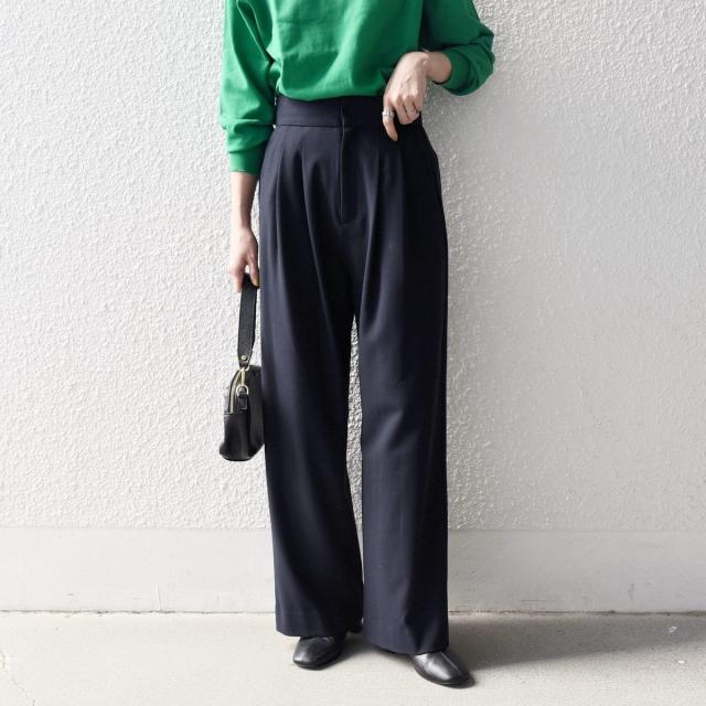 シップス エニィ（SHIPS any）/SHIPS any:〈洗濯機可能〉ウォーム ストレッチ ハイウエスト 2タック パンツ