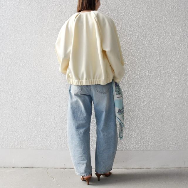 シップス エニィ（SHIPS any）/《予約》SHIPS any:〈洗濯機可能〉ジャージー クルーネック パフ コクーン ブルゾン