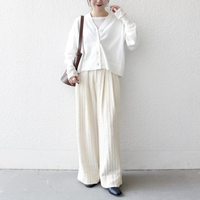 シップス エニィ（SHIPS any）/《予約》SHIPS any:〈手洗い可能〉 Vネック ルーズ ショート ニット カーディガン