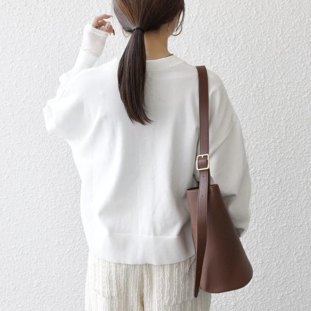 シップス エニィ（SHIPS any）/《予約》SHIPS any:〈手洗い可能〉 Vネック ルーズ ショート ニット カーディガン