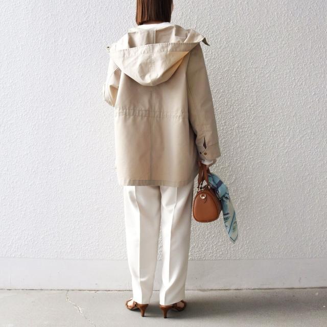 シップス エニィ（SHIPS any）/《予約》SHIPS any:〈手洗い可能〉シャンブレー オーバー フーディー コート